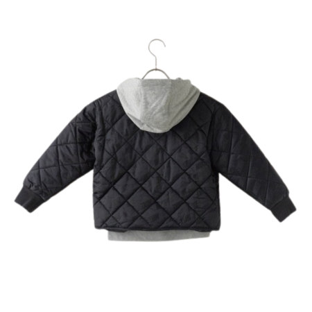 NKN FLEECE HOODED QUILT JACKET 86N071-023 [1]