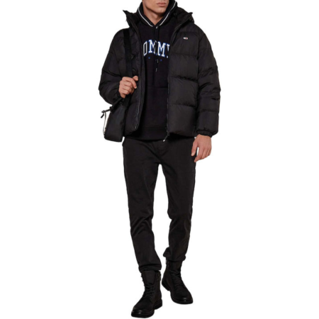 Noutati - PIUMINO FULL ZIP CAPPUCCIO ESSENTIAL DM0DM19786-BDS