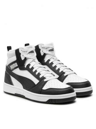 Puma Rebound V6 Mid Jr PUMA White-PUMA B 393831-01 [1]