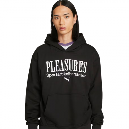 BLUZA - PUMA x PLEASURES Graphic Hoodie PUMA Bla 620879-01