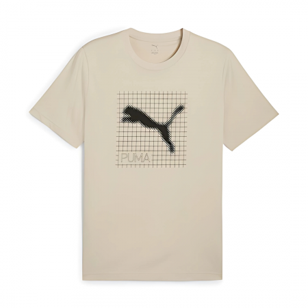 Tricouri barbati - PUMATECH Graphic Tee Desert Dust 684607-68
