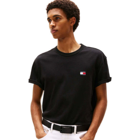 Barbati - T-SHIRT MANICA CORTA COTONE BADGE DM0DM20322-BDS