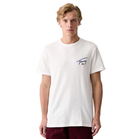 Barbati - T-SHIRT MANICA CORTA COTONE LOGO SIGNATURE CHEST DM0DM23550-YBL