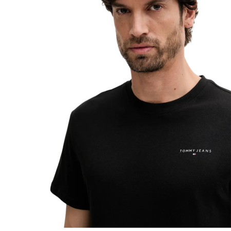 T-SHIRT MANICA CORTA COTONE SLIM LOGO LINEAR CHEST DM0DM21780-BDS [1]