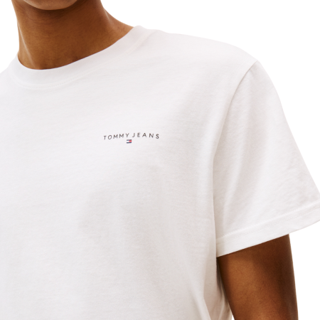 T-SHIRT MANICA CORTA COTONE SLIM LOGO LINEAR CHEST DM0DM21780-YBL [1]
