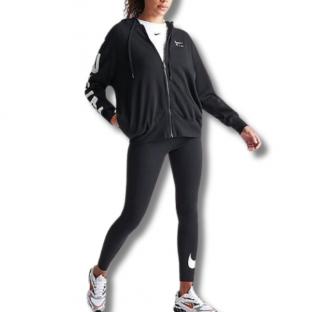 BLUZA - W NSW Air FLC Os FZ Hd FB8047-010