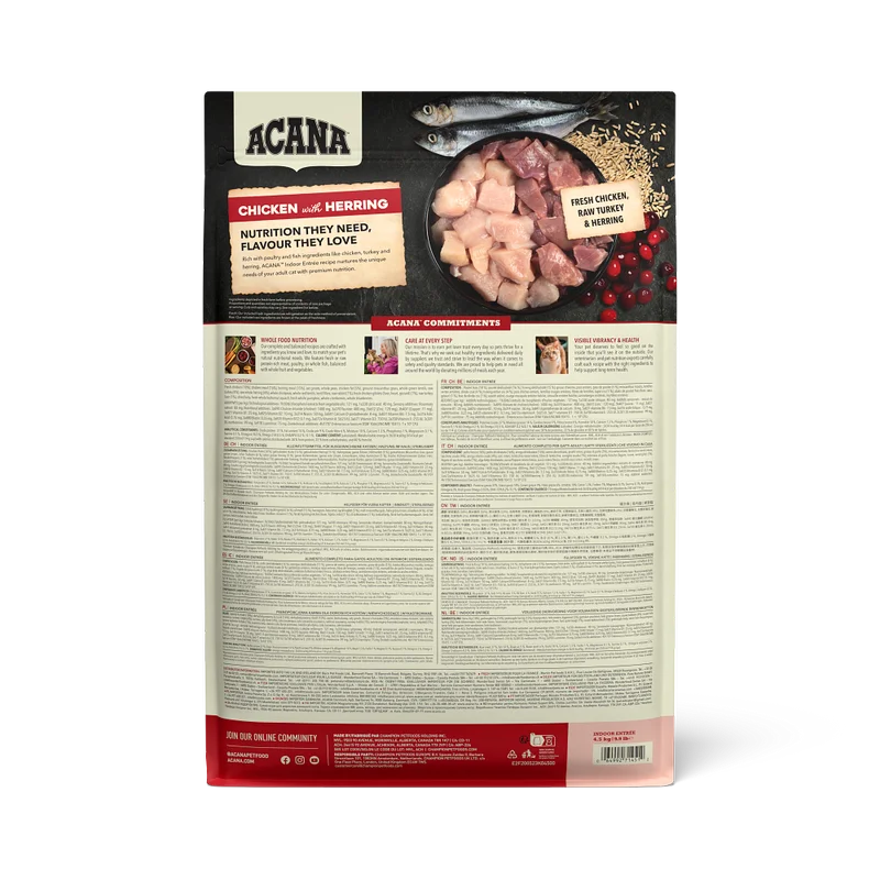 ACANA Indoor Entrée cu Pui si Hering pentru pisici adulte si sterilizate [2]