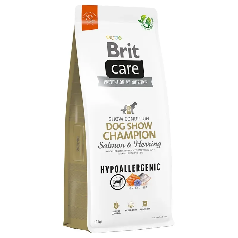 Brit Care Hypoallergenic Dog Show Champion cu Somon si Hering pentru caini adulti de expozitie [2]