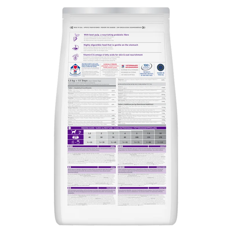 Hill's Science Plan Sensitive Stomach & Skin cu Pui pentru caini de rasa mica [2]