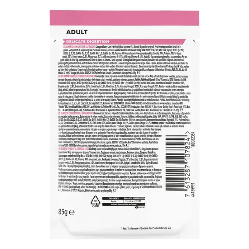 PRO PLAN Delicate Digestion Curcan in sos pentru pisici adulte [2]