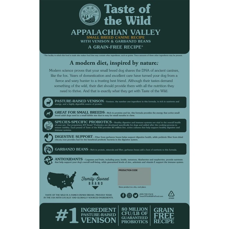 Taste of the Wild Appalachian Valley cu Vanat si Naut pentru caini de rasa mica [2]