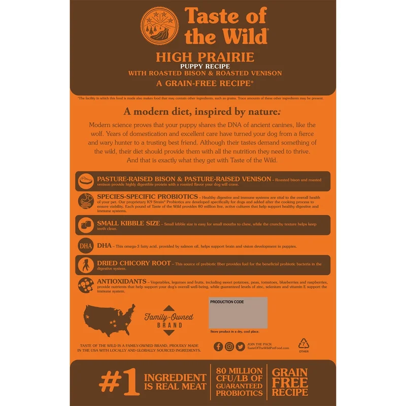 Taste of the Wild High Prairie Puppy cu Bizon si Vanat pentru catei [2]