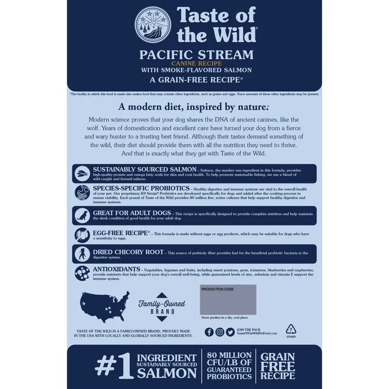 Taste of the Wild Pacific Stream cu Somon afumat pentru caini [2]