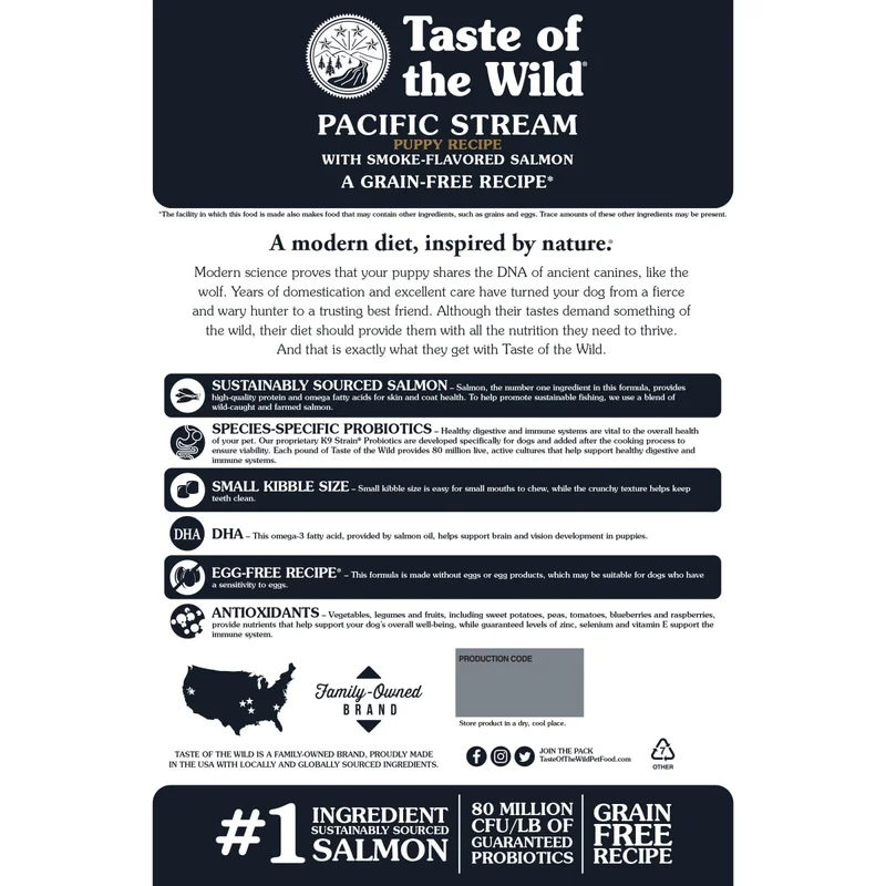 Taste of the Wild Pacific Stream Puppy cu Somon afumat pentru catei [2]