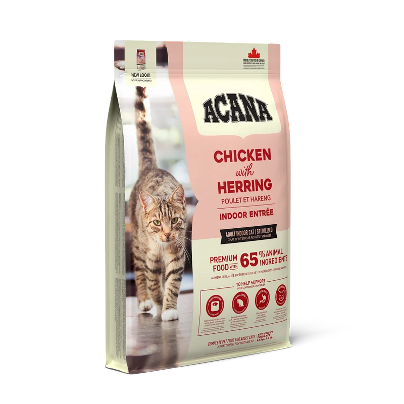 ACANA Indoor Entrée cu Pui si Hering pentru pisici adulte si sterilizate