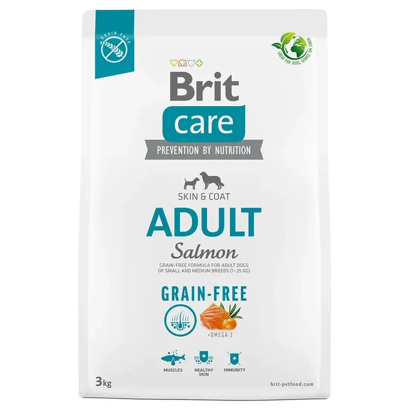 Hrana uscata caini - Brit Care Grain Free cu Somon si Cartofi pentru caini adulti de rasa mica si medie