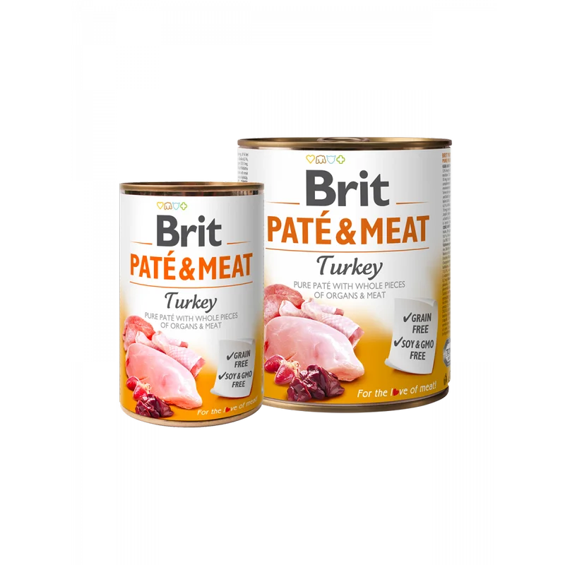Formule speciale - Brit Pate & Meat Curcan hrana completa pentru caini