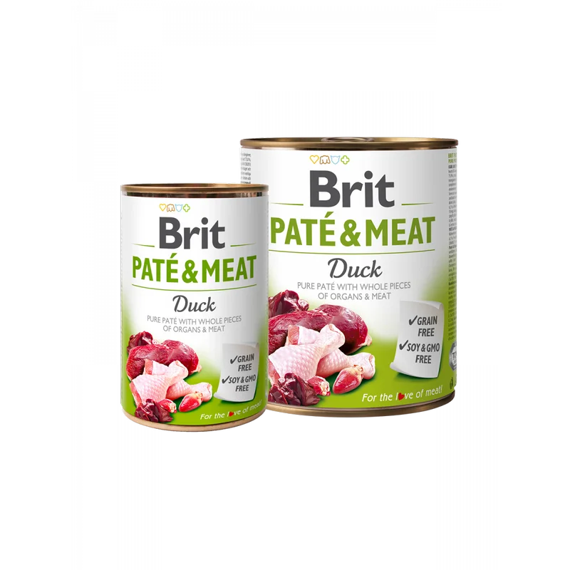 Hrana umeda caini - Brit Pate & Meat Rata hrana completa pentru caini