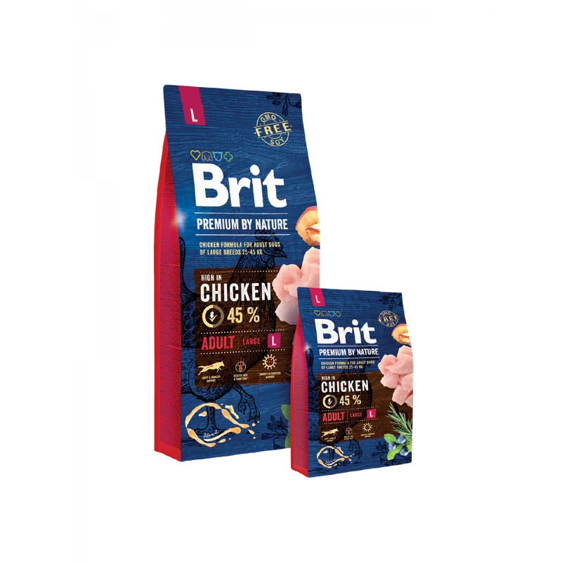 Formule speciale - Brit Premium by Nature Adult L cu Pui pentru caini de rasa mare