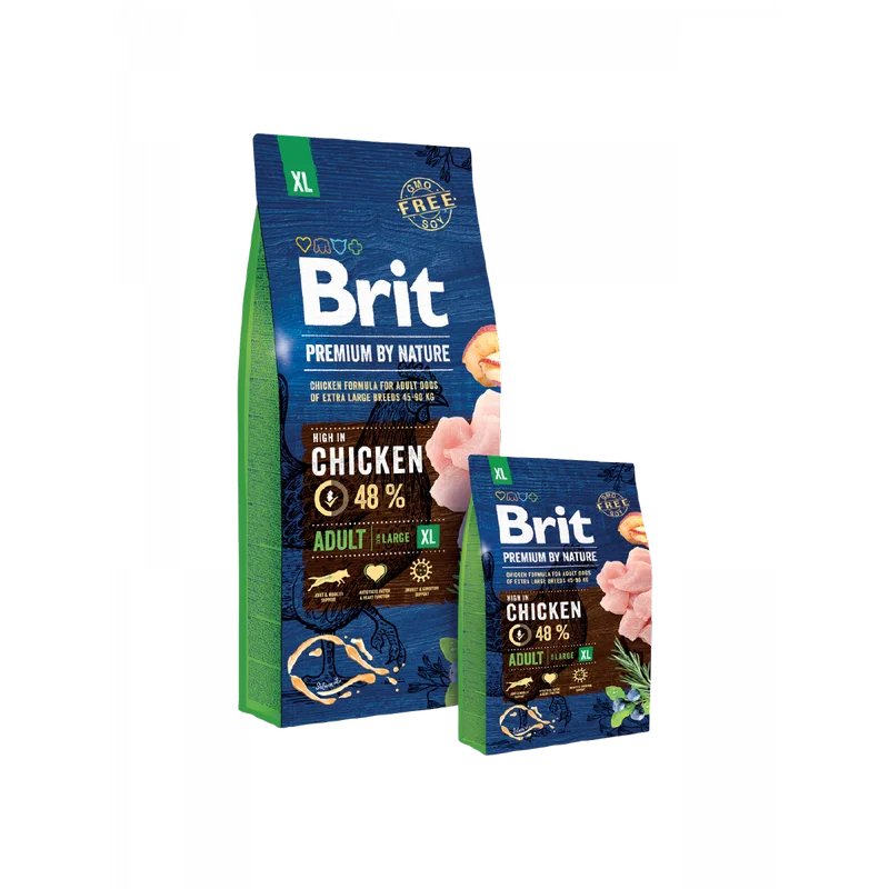 Formule speciale - Brit Premium by Nature Adult XL cu Pui pentru caini de rasa gigant
