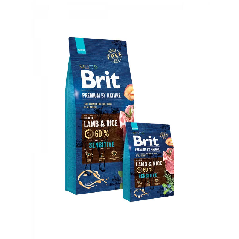 Formule speciale pentru Caini - Brit Premium by Nature Sensitive cu Miel pentru caini de toate rasele