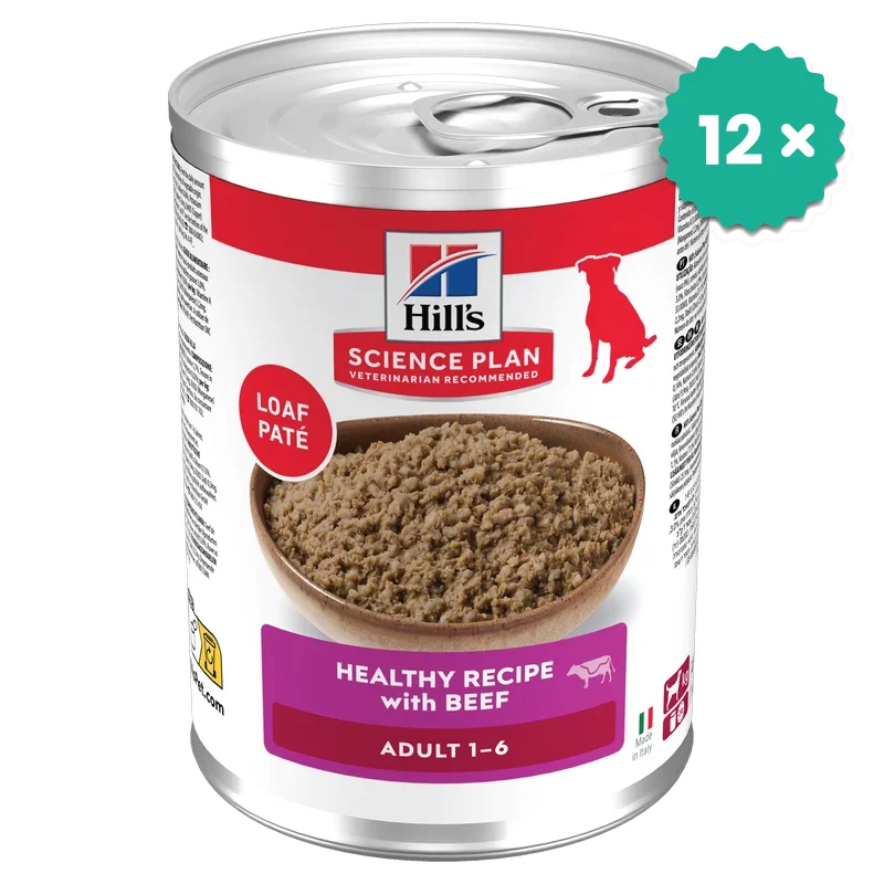 Hrana pentru Caini - Pachet econom 12 x Hill's Science Plan Pate de Vita pentru caini
