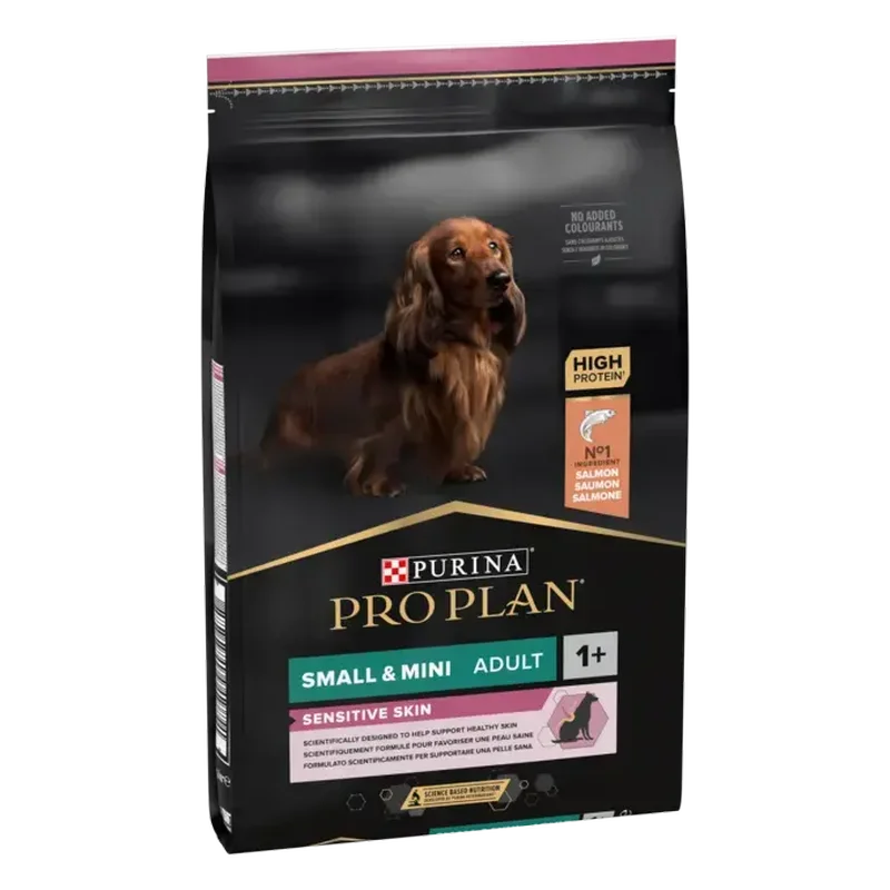Hrana uscata pentru caini - PURINA Pro Plan Sensitive Skin cu Somon pentru caini adulti de rasa mica