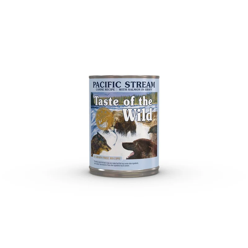 Hrana umeda caini - Taste of the Wild Pacific Stream cu Somon in sos pentru caini