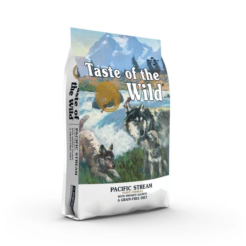 Hrana uscata caini - Taste of the Wild Pacific Stream Puppy cu Somon afumat pentru catei
