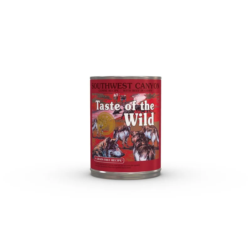 Hrana umeda caini - Taste of the Wild Southwest Canyon cu Vita in sos pentru caini