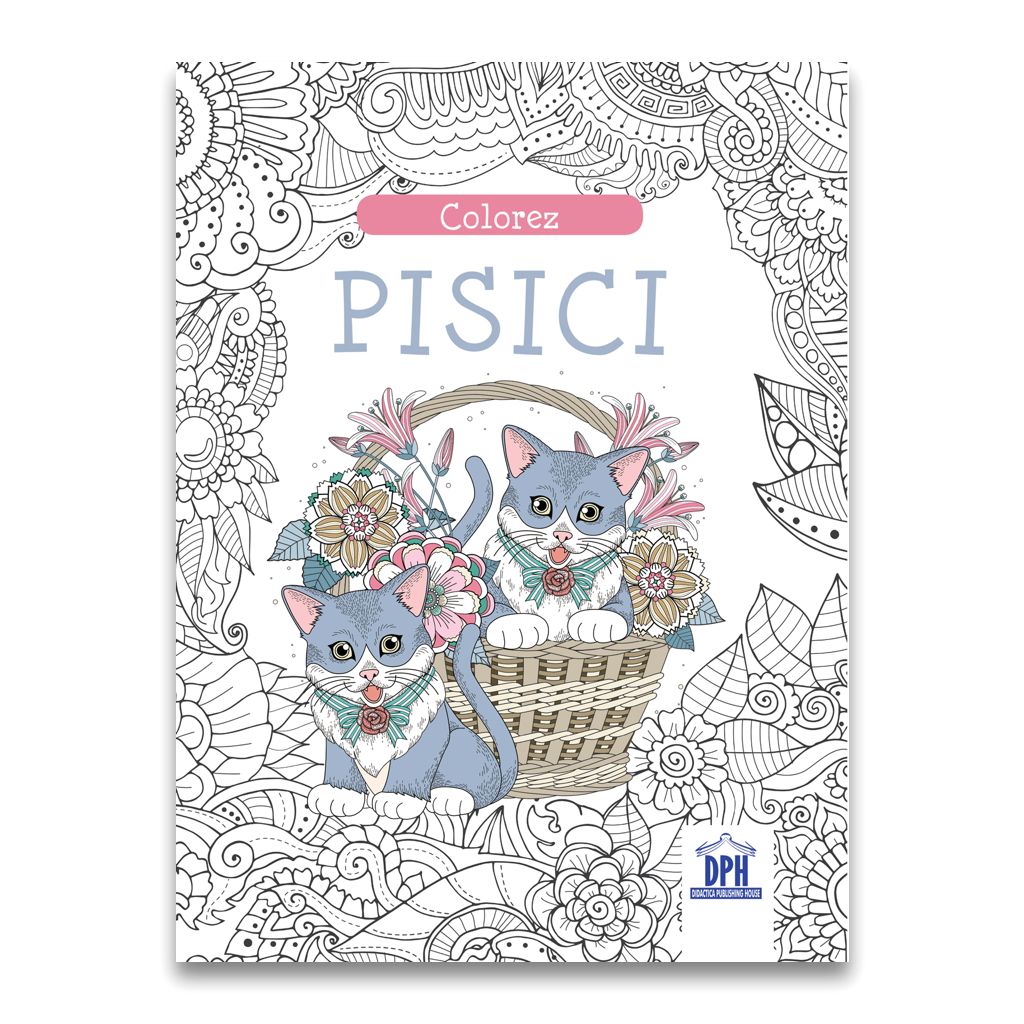 Carti pentru copii - Colorez pisici - carte de colorat