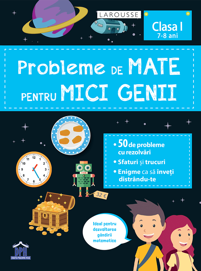 Carti pentru copii - Probleme de mate pentru mici genii - clasa I (7-8 ani)