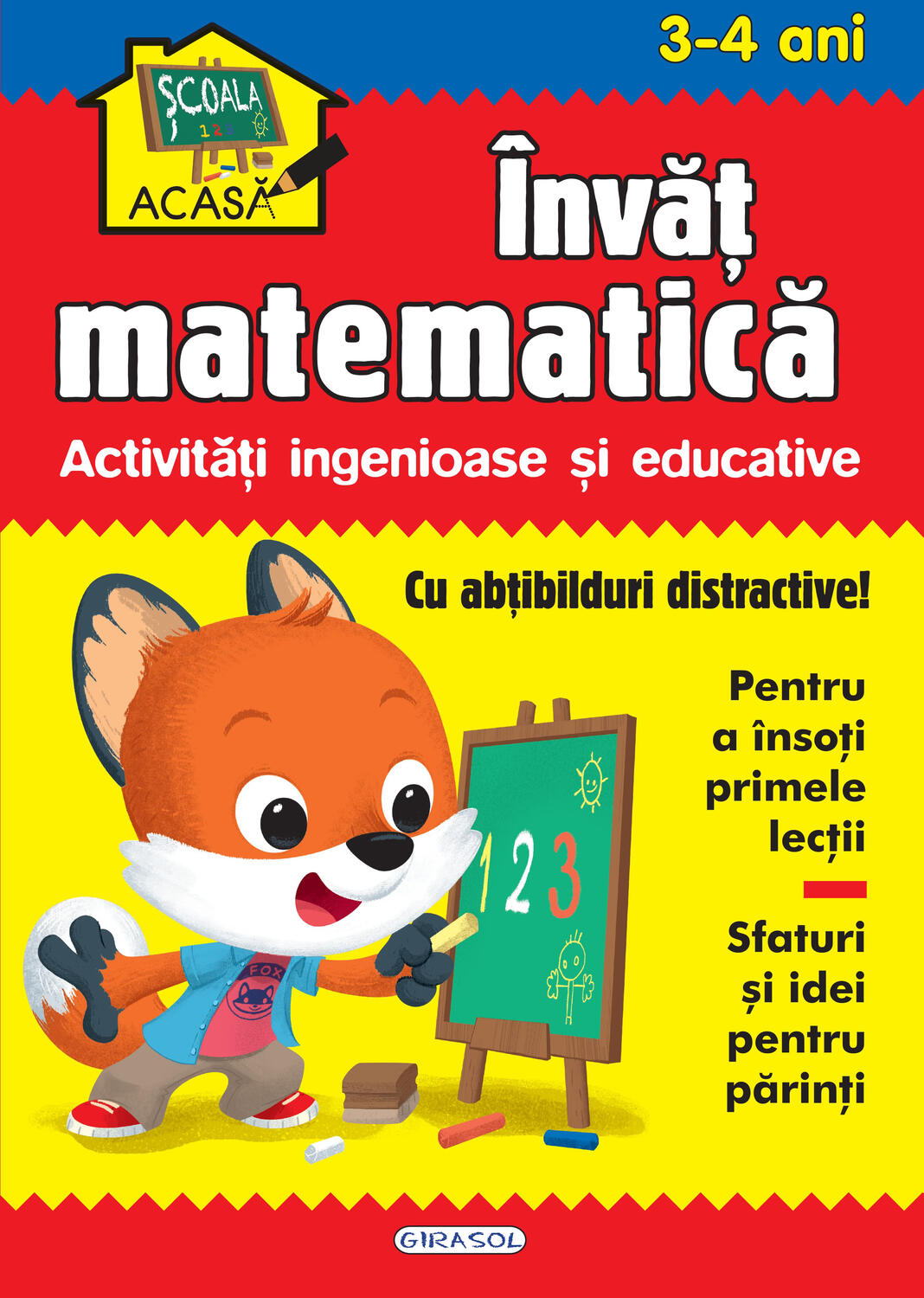 Carti pentru copii - Scoala acasa - Invat matematica 3-4 ani