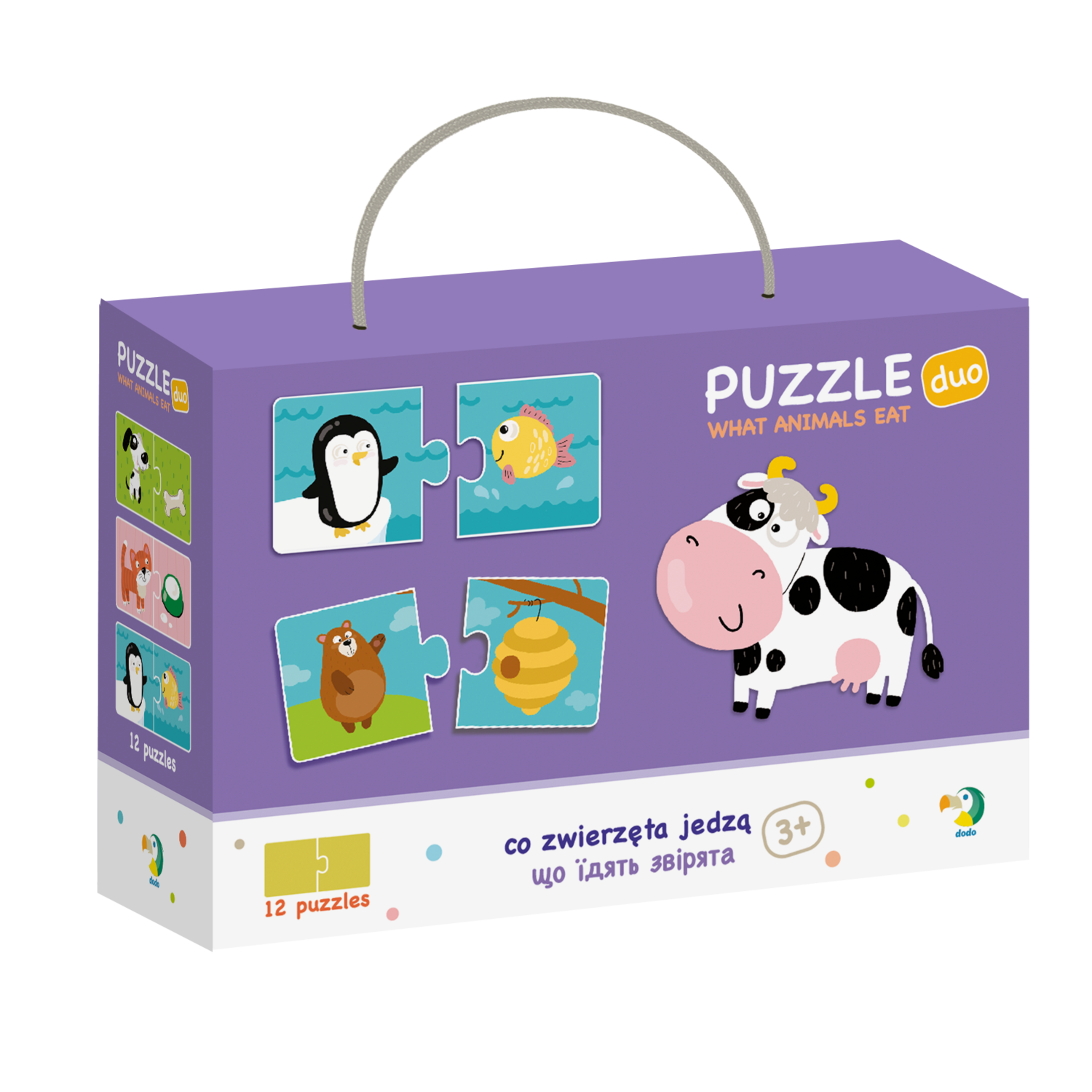 JOCURI - Duo Puzzle - Hrana animalelor (2 piese)