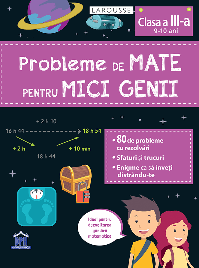 Carti pentru copii - Probleme de mate pentru mici genii - Clasa a III-a (9 - 10 ani)