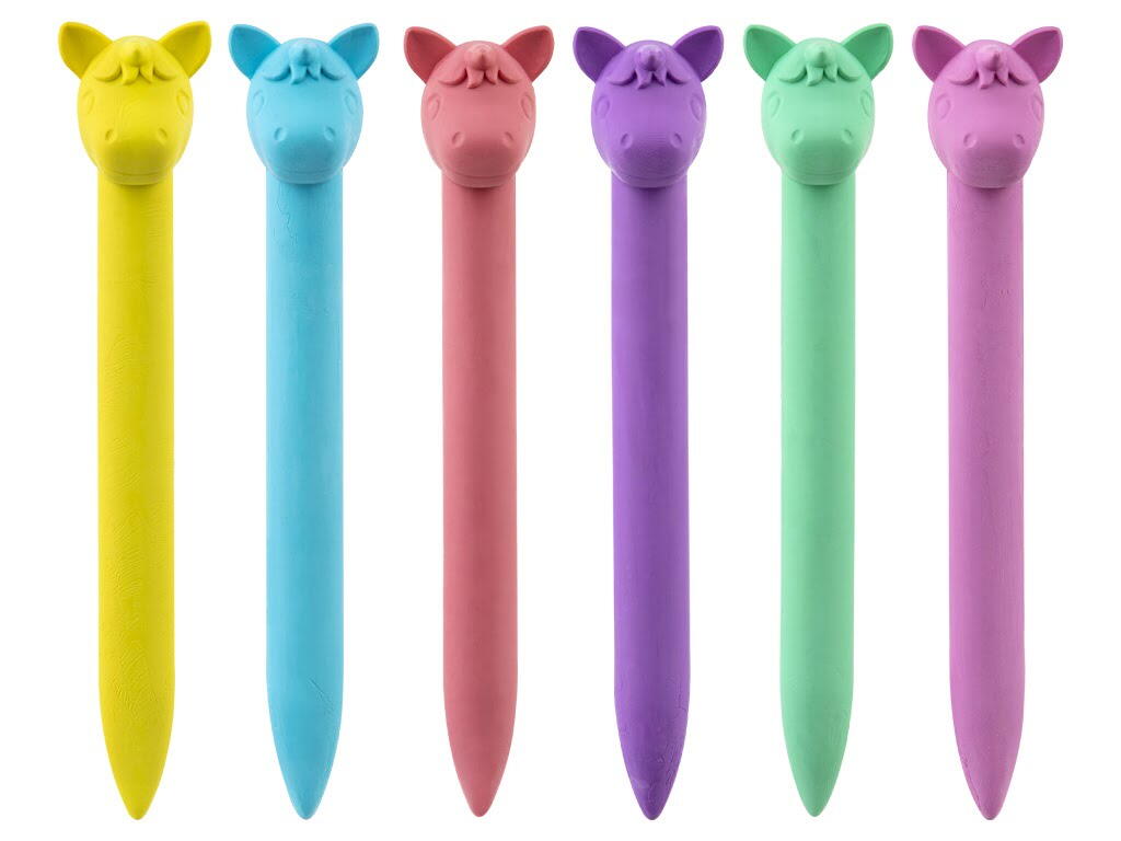 Desen si pictura - Set 6 creioane de plastic  - Unicorni