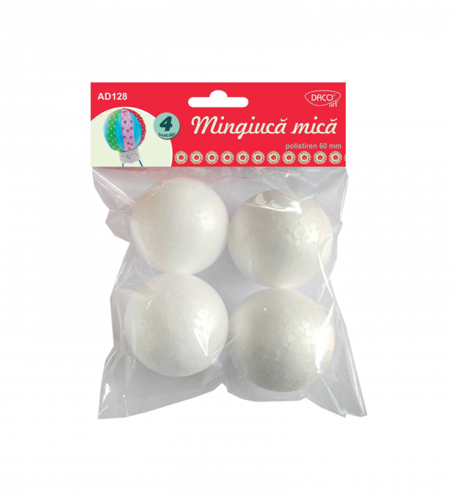 ACCESORII CRAFT - AD128 BILE POLISTIREN SET4 60MM  [1]