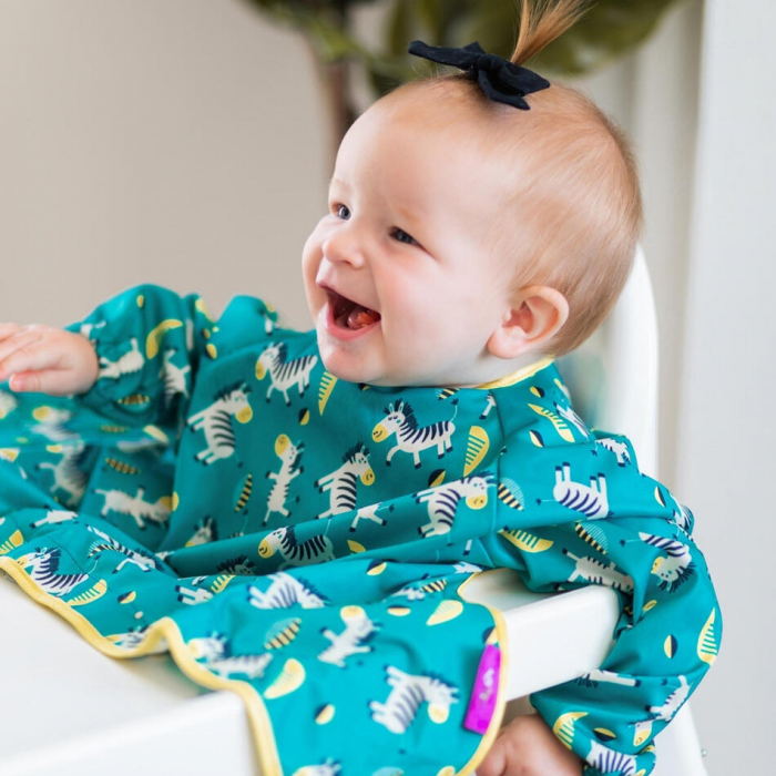 Baveta cu maneci si ventuze - Zebre vesele [3]