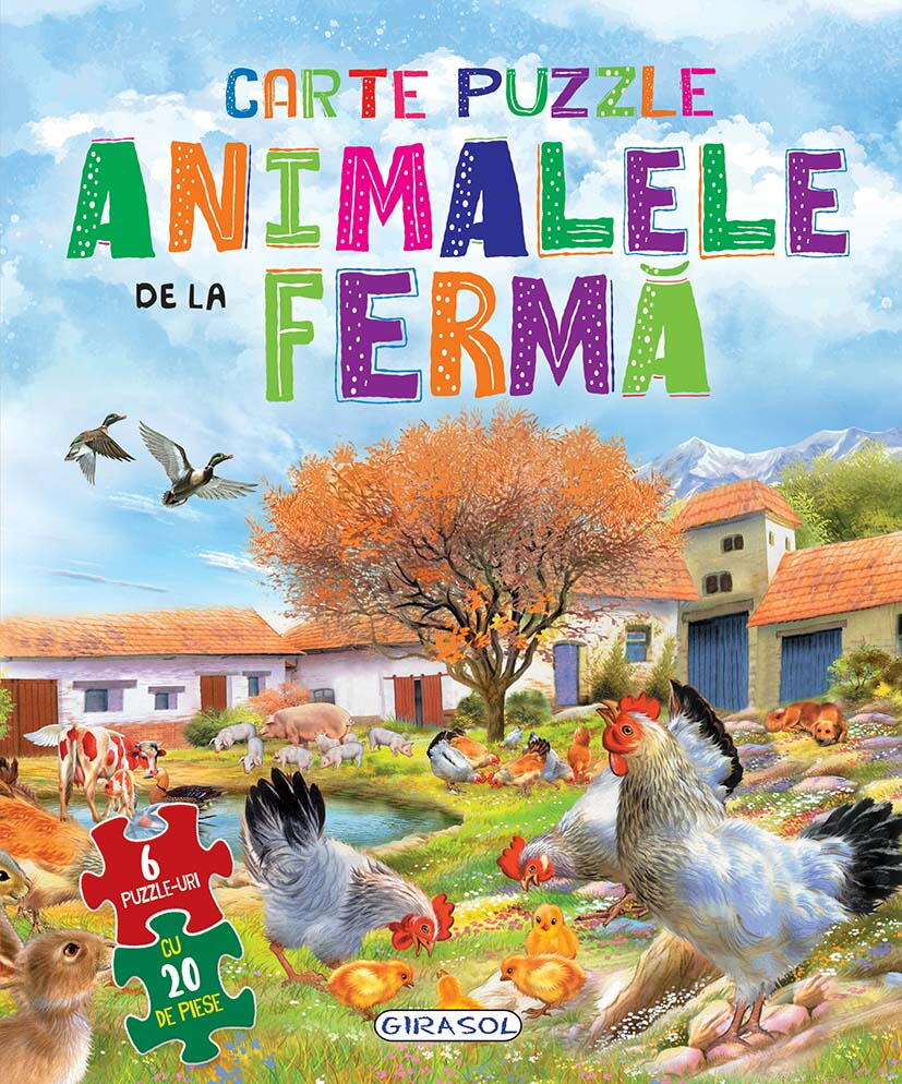 Carte cu 6 puzzle-uri - Animalele de la ferma [1]