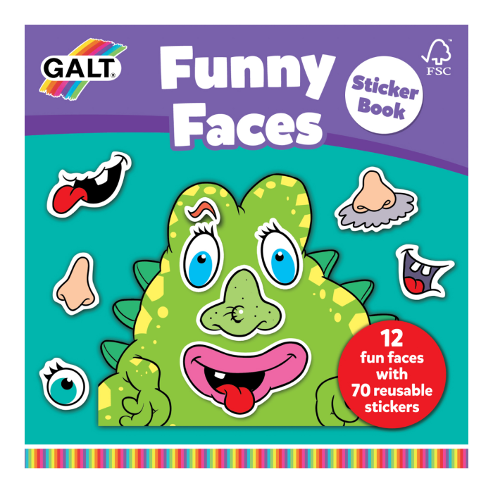 Carte cu abtibilduri Funny Faces [1]
