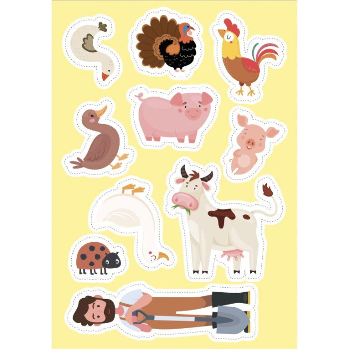 Carte de activitati cu abtibilduri - Ferma [5]