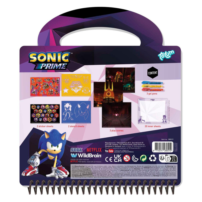 Carte de activitati & pixuri - Sonic [3]