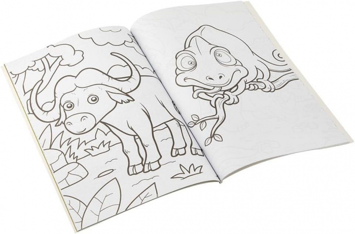 Carte de colorat cu activitati - Jungla [3]