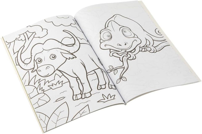 Carte de colorat cu activitati - Jungla [2]