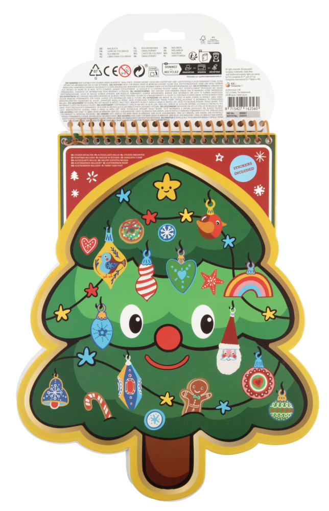 Carte de colorat cu carioci - Bradut de Craciun [2]