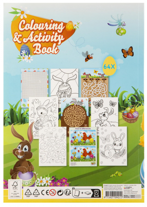 Carte de colorat si activitati distractive - Paste Fericit [2]