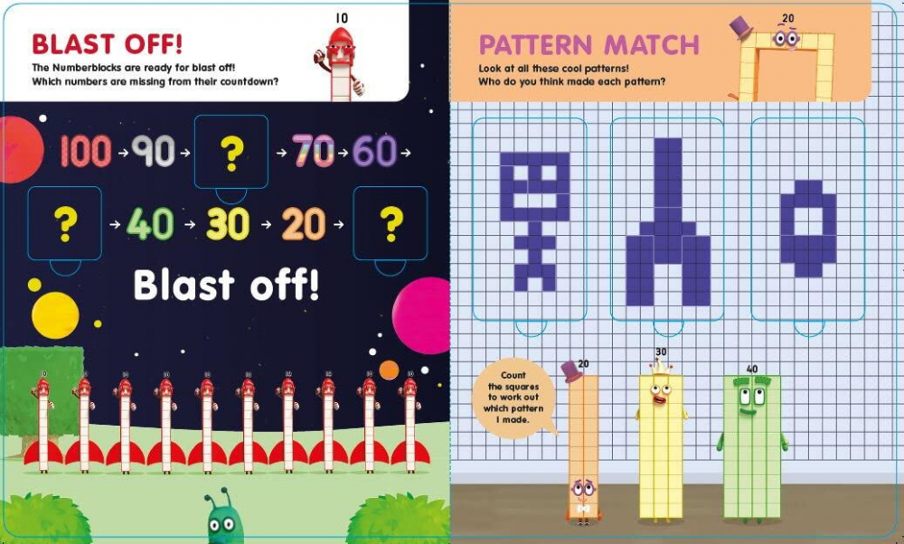 Carticica Deschide ferestrele - Numberblocks - Numere mari [3]