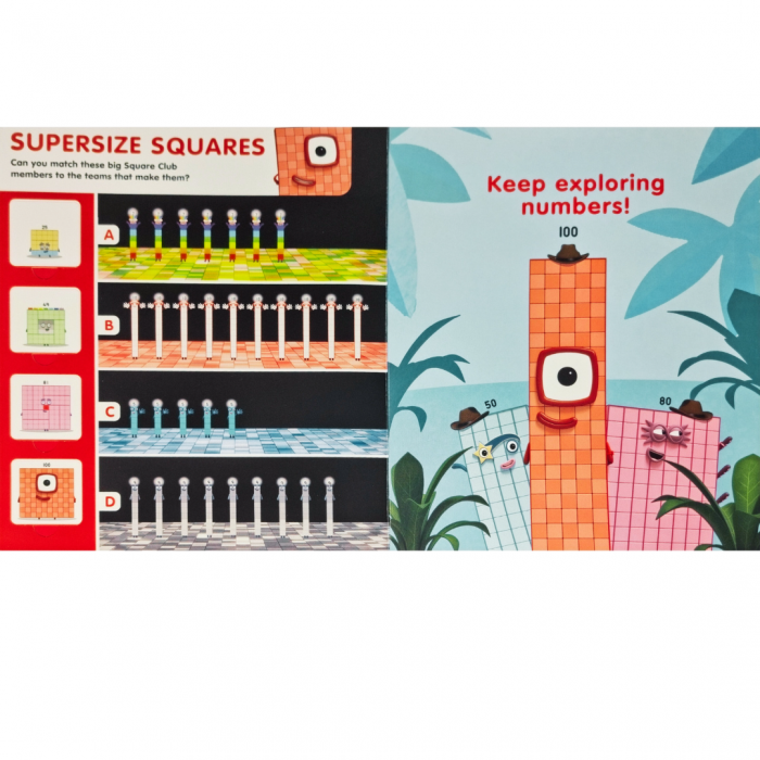 Carticica Deschide ferestrele - Numberblocks - Numere mari [4]