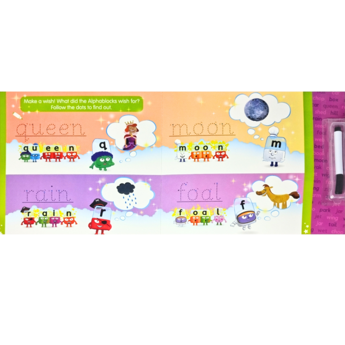 Carticica Scriu si Sterg  Alphablocks - Cuvinte magice [4]