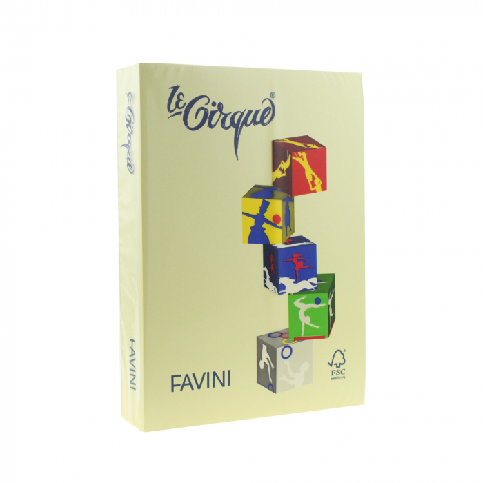 CARTON COLOR 160G/MP A4 100 GALBEN DESCHIS FAVINI  [1]